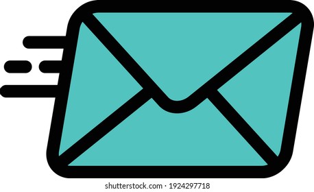 Vektorfarben-Symbol senden