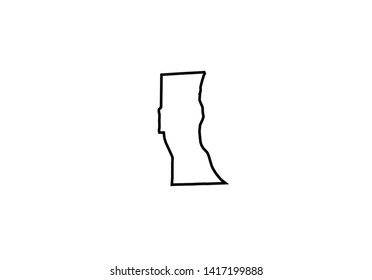 Seneca County Outline Map New York State Region