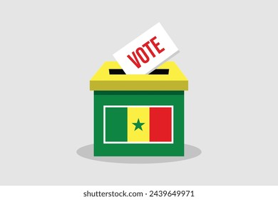 Concepto de ilustración vectorial plana y minimalista. Votar Elecciones de Arte Conceptual.