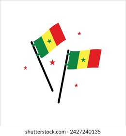 Senegal Element Independence Day Illustration Design Vector