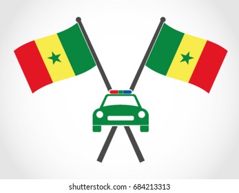 Senegal Emblem Cop Police