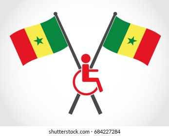 Senegal Emblem Disability