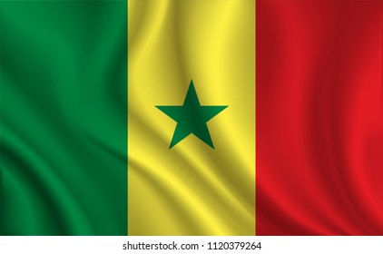 Senegal Flag background