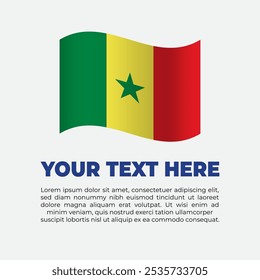 Modelo de fundo da bandeira do Senegal