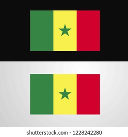 Senegal Flag banner design