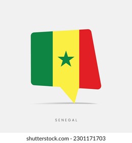 Icono de chat de la bandera de Senegal