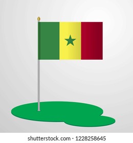 Senegal Flag Pole