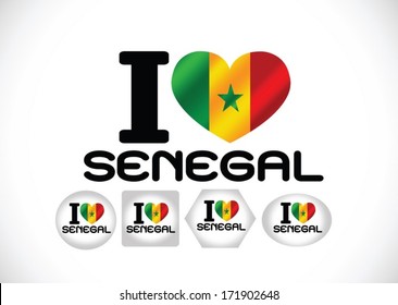 Senegal flag  themes idea design
