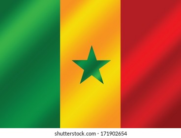 Senegal flag  themes idea design