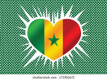 Senegal flag  themes idea design