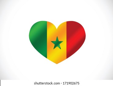 Senegal flag  themes idea design
