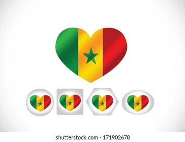 Senegal flag  themes idea design
