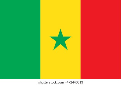 Senegal Flag Vector
