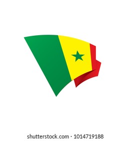 Senegal flag, vector illustration