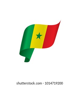 Senegal flag, vector illustration