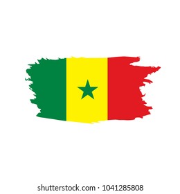 Senegal flag, vector illustration