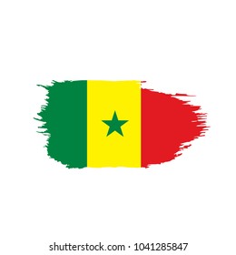Senegal flag, vector illustration