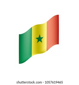 Senegal flag, vector illustration