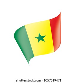Senegal flag, vector illustration