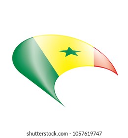 Senegal flag, vector illustration