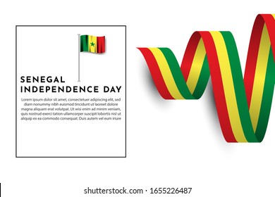Senegal Independence Day 4th April, vector illustration template design