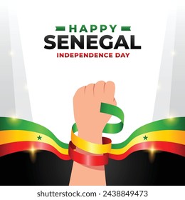 Senegal Independence day design illustration collection