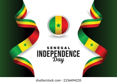 Senegal Independence Day Vector Banner Design