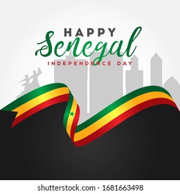 Senegal Independence Day Vector Design