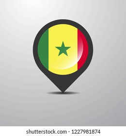 Senegal Map Pin