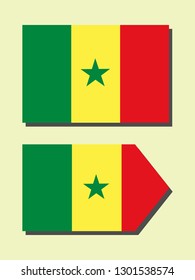 Senegal national flag 