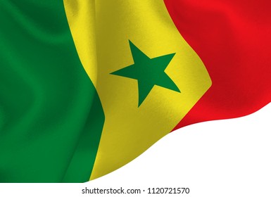 Senegal national flag background