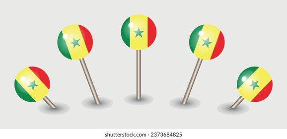 Icono del marcador de posición de la bandera nacional de Senegal