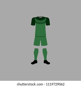 Senegal national football form illustration. Detailed national soccer form illustrations. Premium quality graphic design icon. One of the collection icon for websites, web design on grey background