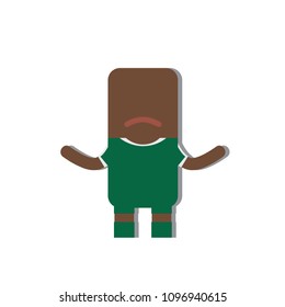 Senegal national football team icon, vector illustration design.