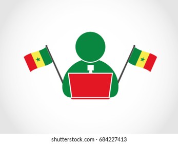 Senegal Office Worker