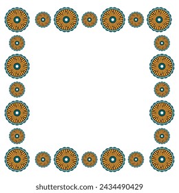 Senegal Pattern Frame Vector Design