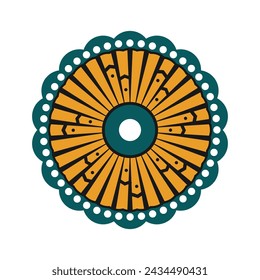 Senegal Pattern Frame Vector Design