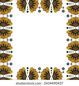 Senegal Pattern Frame Vector Design