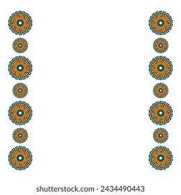 Senegal Pattern Frame Vector Design