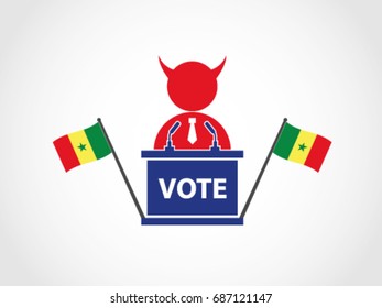 Senegal Podium Corrupt Politician Poll