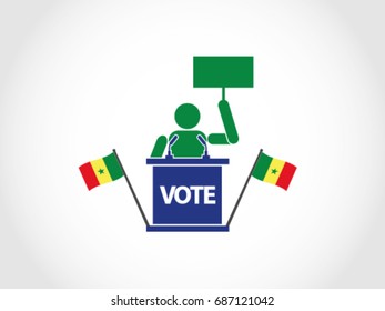 Senegal Podium Protest Poll