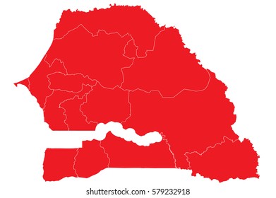 senegal red map