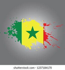 Senegal Vector paint stain
