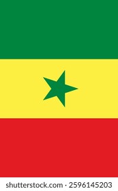 Senegal Vertical Flag, Vertical Flag Senegal