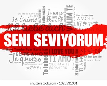 Seni Seviyorum Images Photos Et Images Vectorielles De Stock Shutterstock