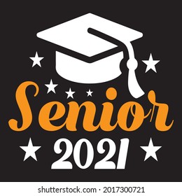 Senior 2021 design, vector file.
