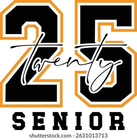 Senior 2025, Graduation design in vector file