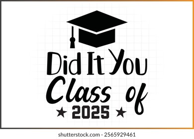 Senior 2025 Graduation T-Shirt Design