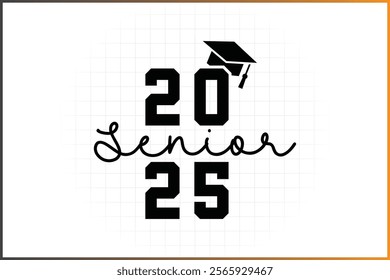 Senior 2025 Graduation T-Shirt Design