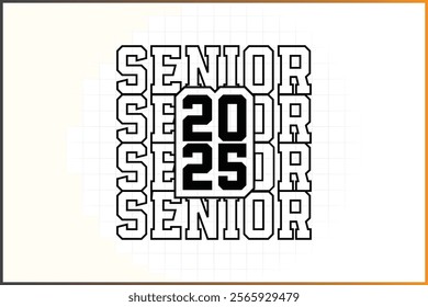 Senior 2025 Graduation T-Shirt Design